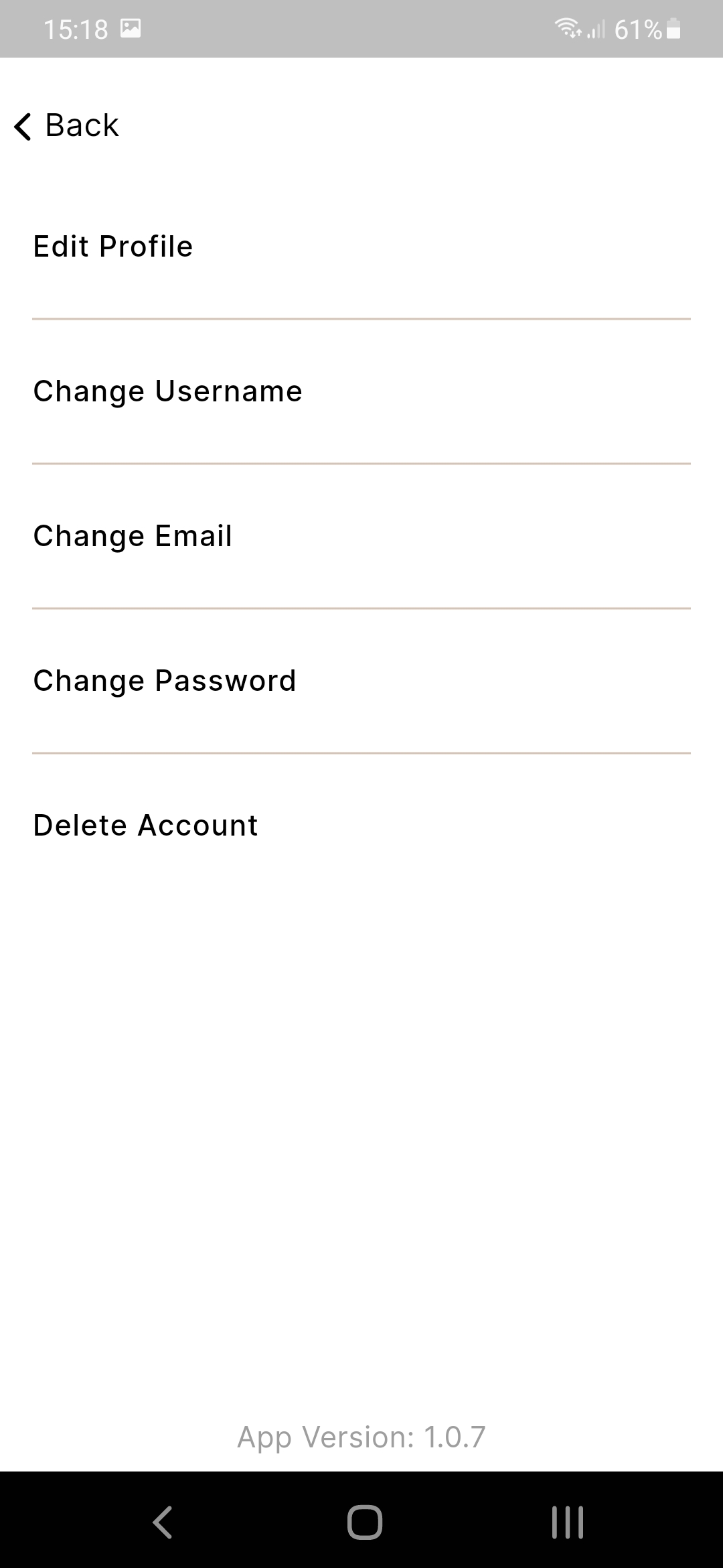 Step 3: Tap Delete Account