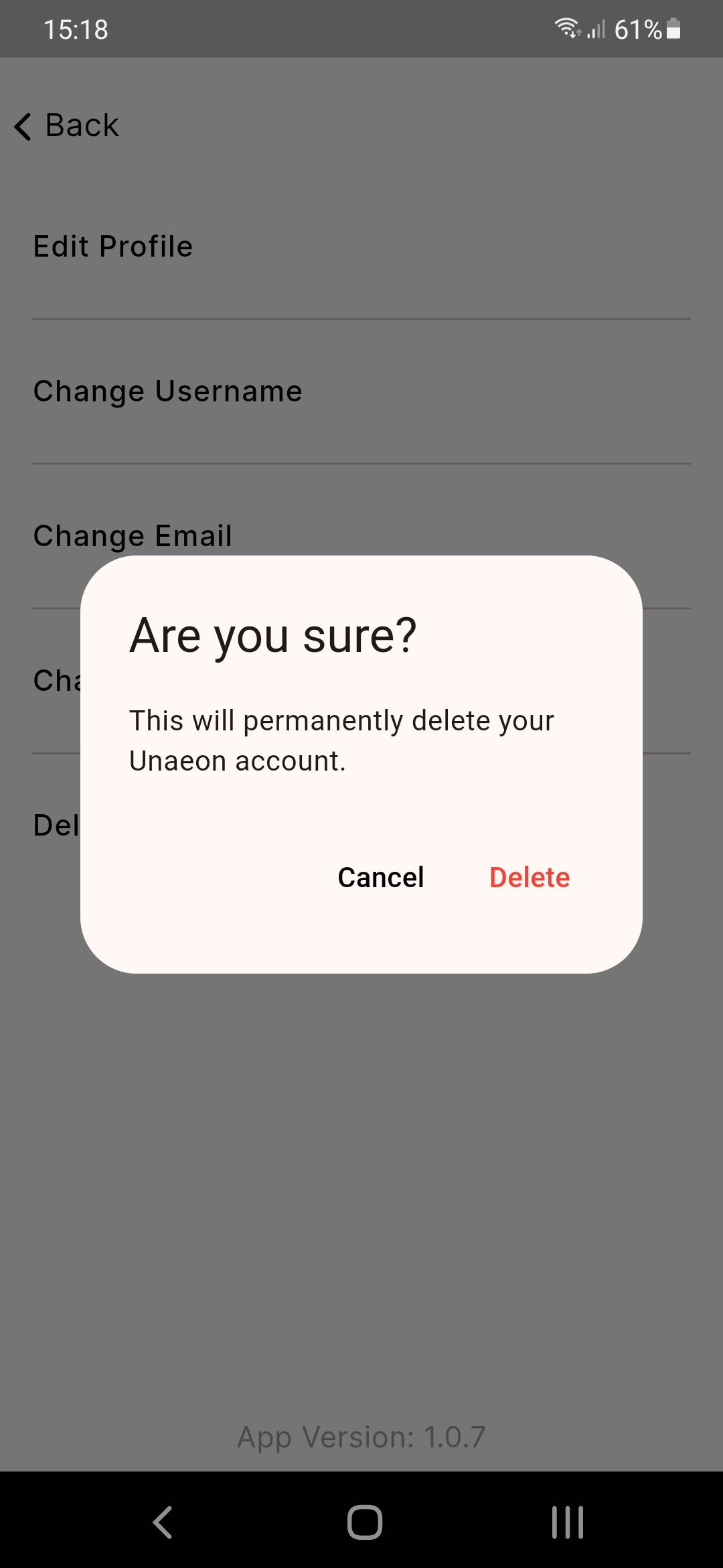 Step 4: Confirm Deletion